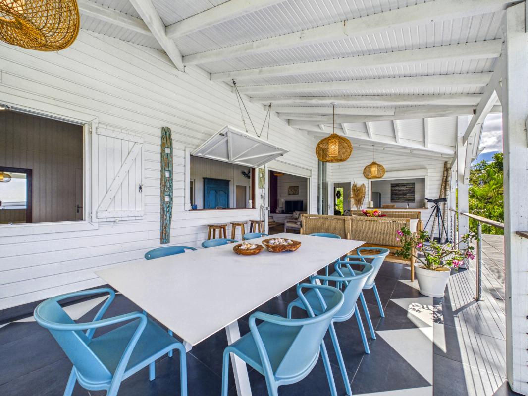 2.Guadeloupe Deshais- location villa 4 chambres 8 personnes avec piscine vue Mer